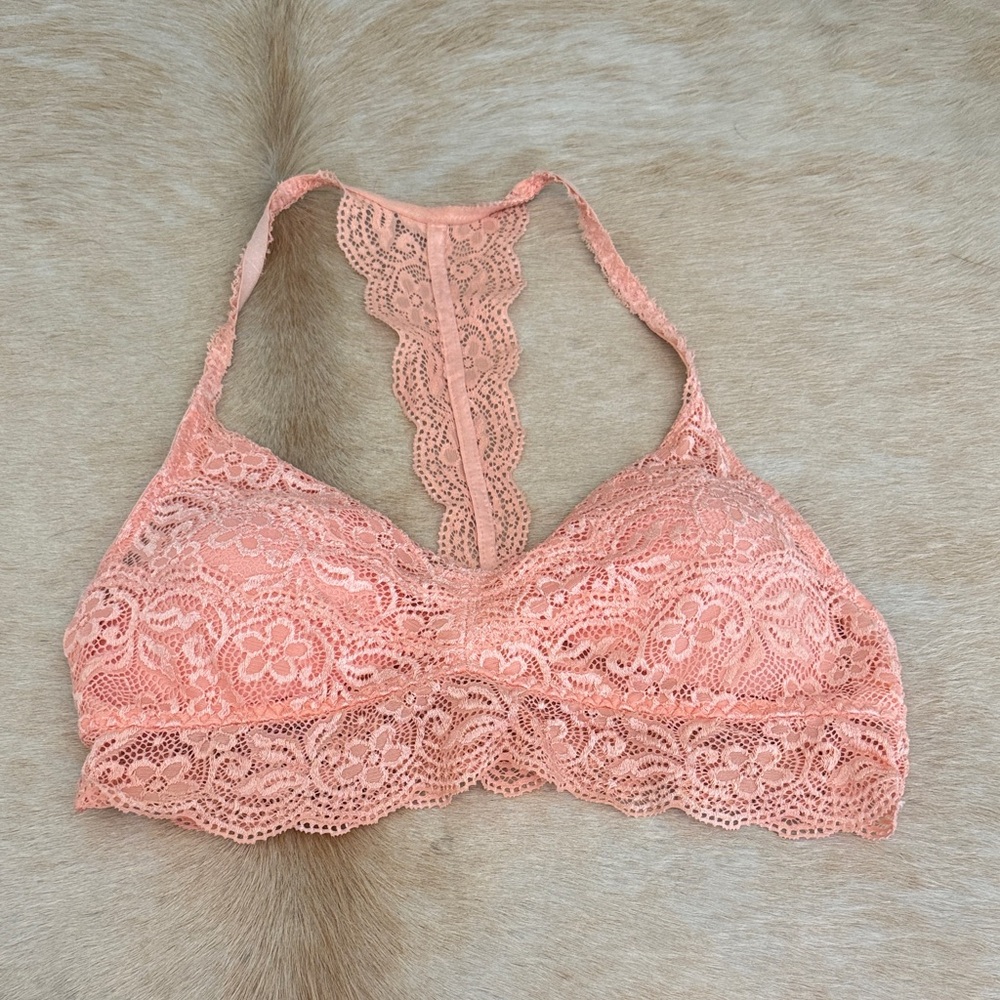 Maurices Coral Lace Halter Bralette